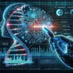 "AI-enhanced DNA sequencing tools accelerating rare disease diagnosis, visualizing advanced technology and precision in genetic analysis."